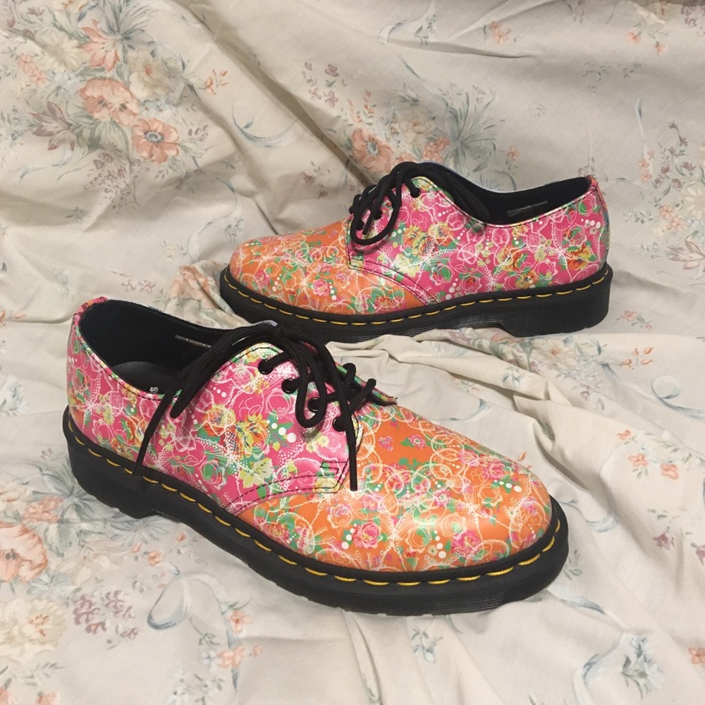 Colorful Spring Themed Doc Martens